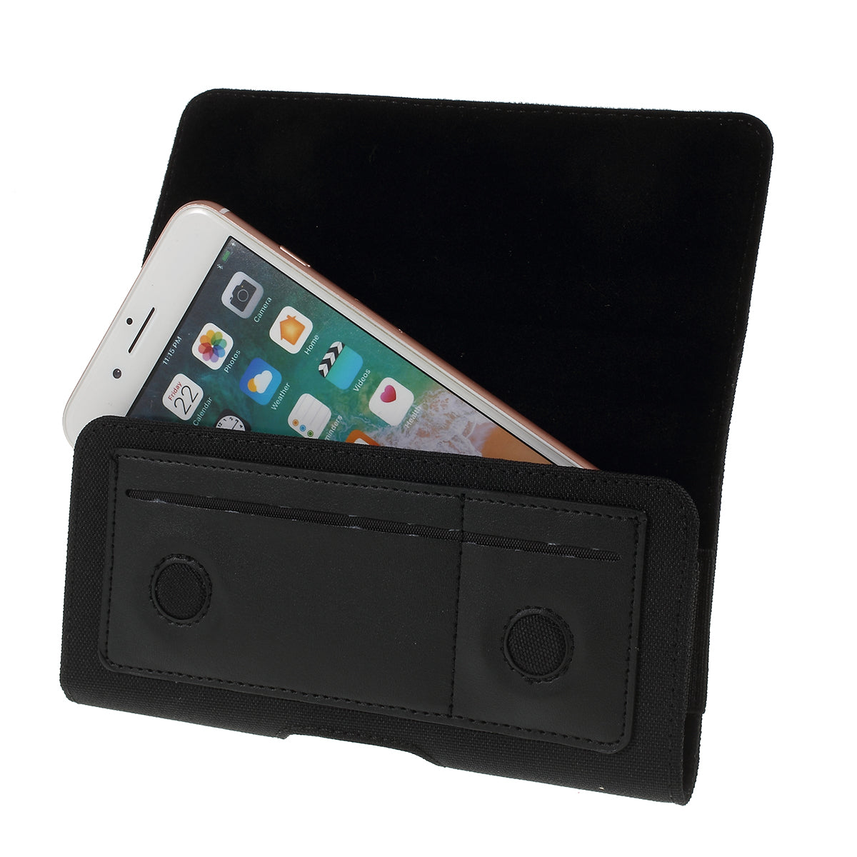 5.2-inches Waist Leather Phone Case