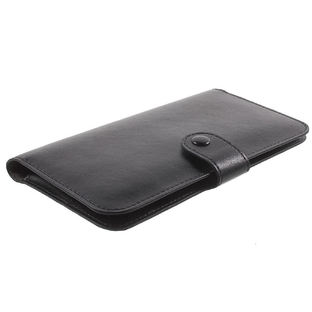 Universal Leather Case Wallet Cover for iPhone 6s/6, Size: 140 x 68 x 10mm - Black
