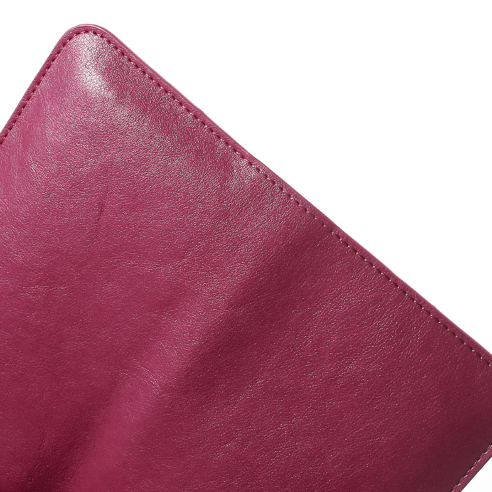 PU Leather Case Wallet Card Holder for iPhone 6s/6, Size: 140 x 68 x 10mm - Rose