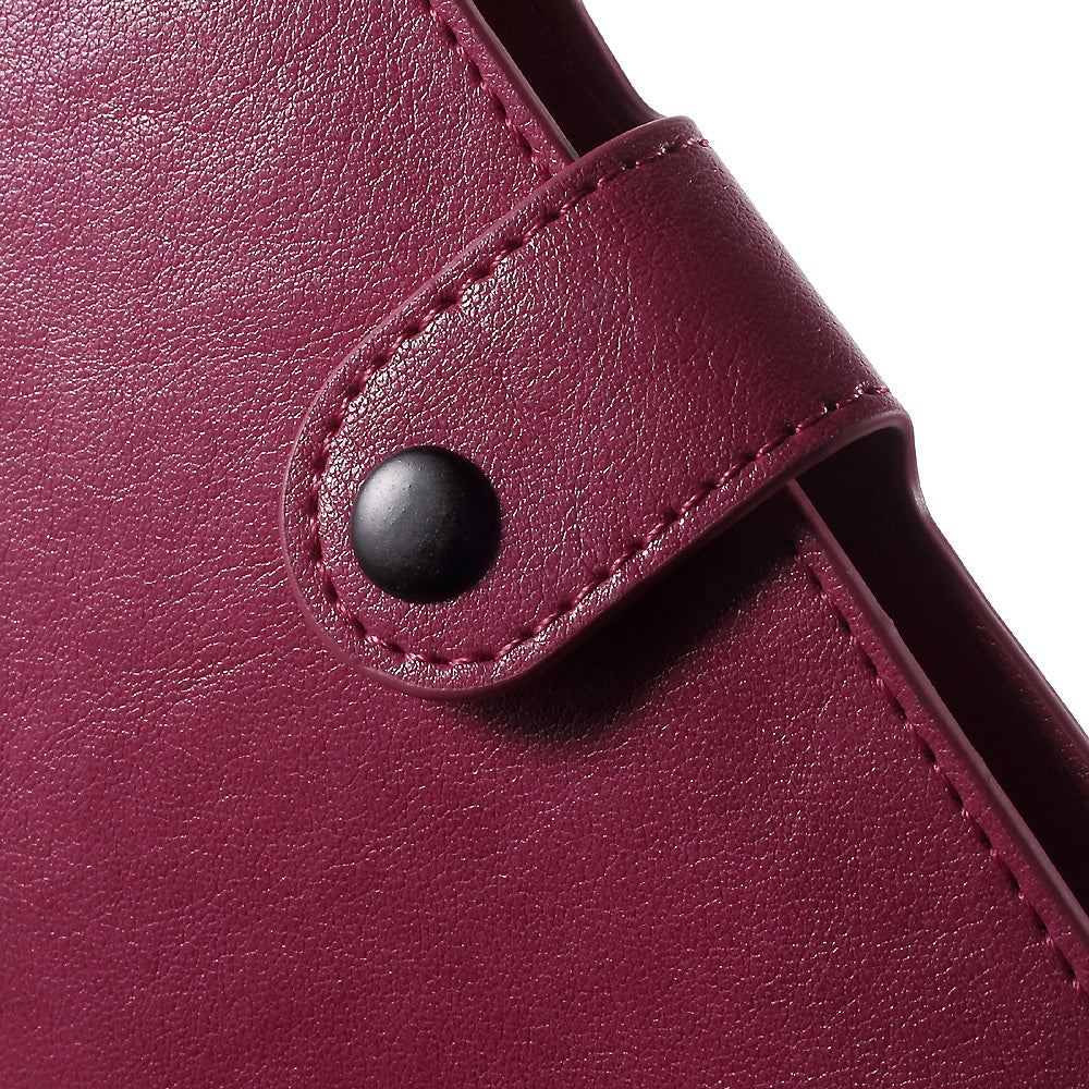 PU Leather Case Wallet Card Holder for iPhone 6s/6, Size: 140 x 68 x 10mm - Rose