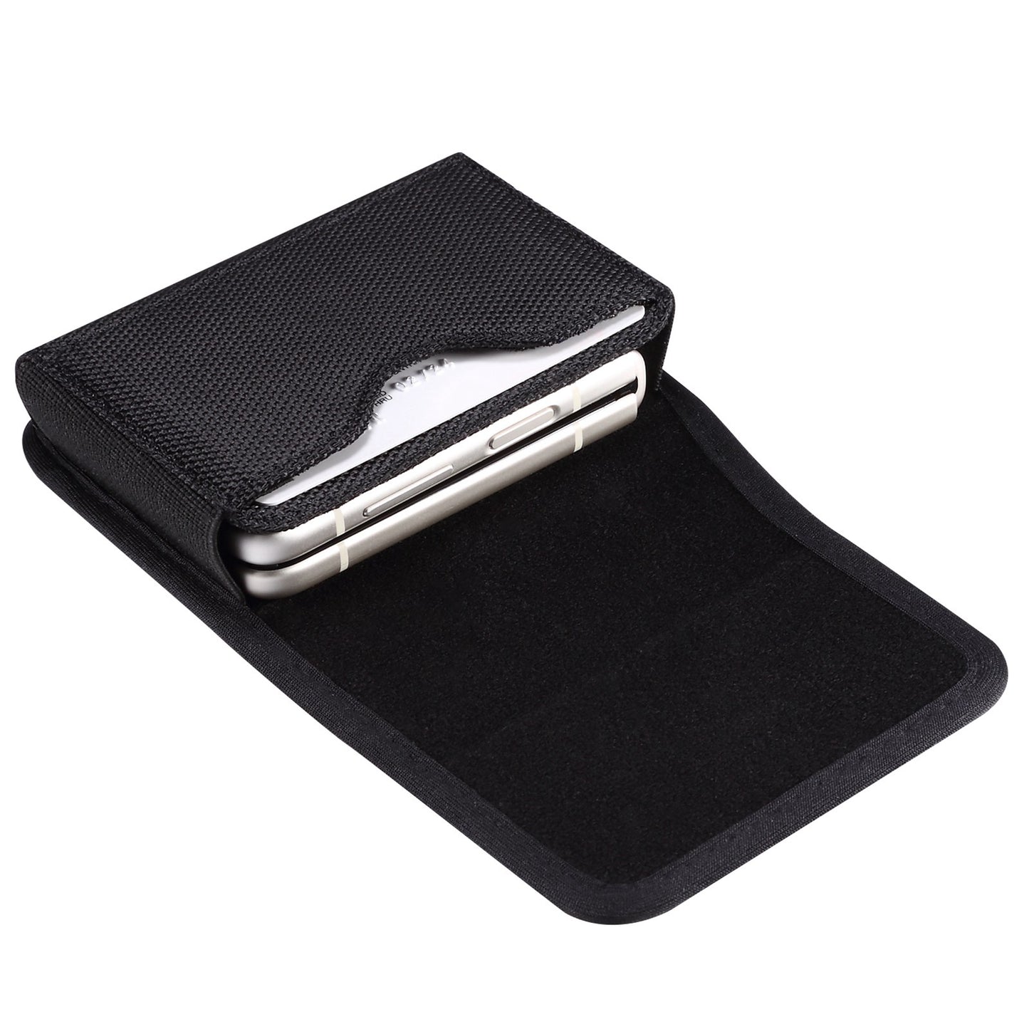 Uniqkart for Huawei P50 Pocket S / Samsung Galaxy Z Flip3 5G / Z Flip 5G / Z Flip Oxford Cloth Folding Phone Bag Waist Belt Clip Cell Phone Case