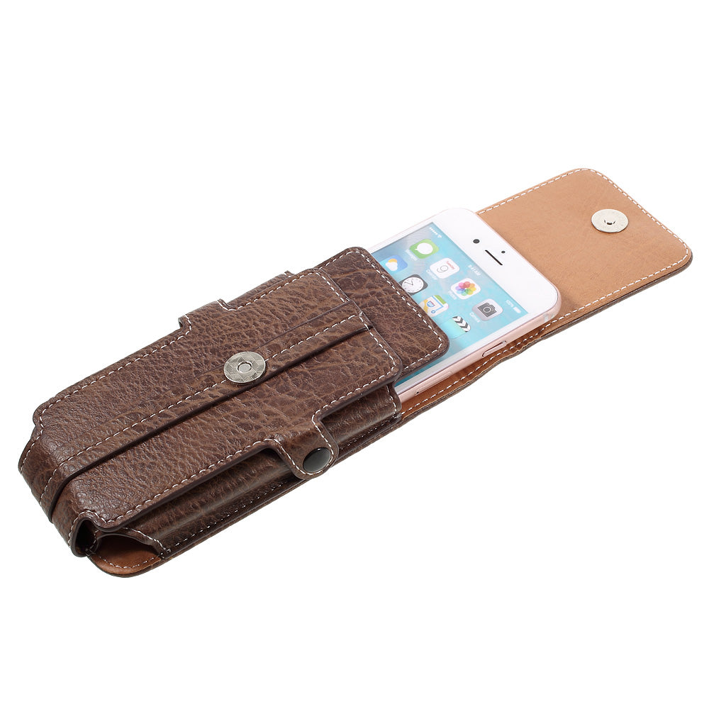Outdoor Camping Hiking Waist Bag for iPhone 7 6s, Size: 150x80x15mm - Coffee