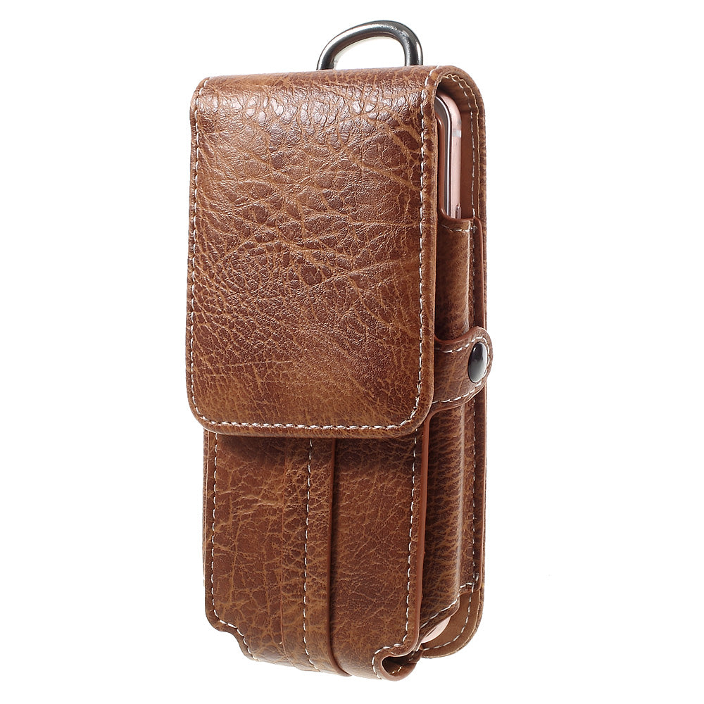 Outdoor Camping Hiking Waist Pouch Bag for iPhone 7 6s, Size: 150x80x15mm - Brown