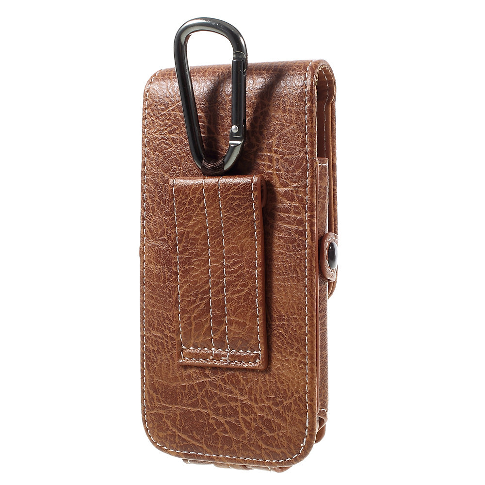 Outdoor Camping Hiking Waist Pouch Bag for iPhone 7 6s, Size: 150x80x15mm - Brown