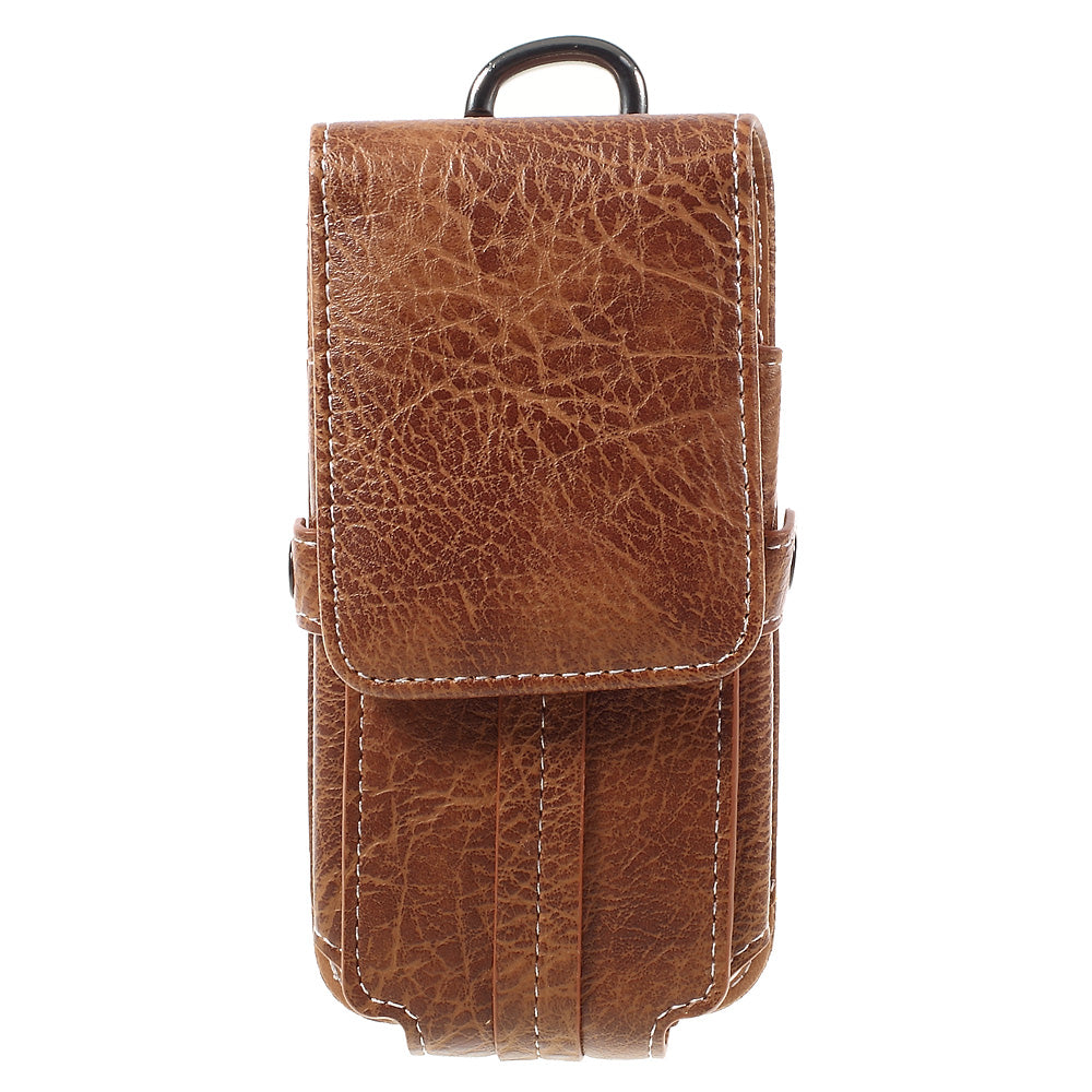 Outdoor Camping Hiking Waist Pouch Bag for iPhone 7 6s, Size: 150x80x15mm - Brown