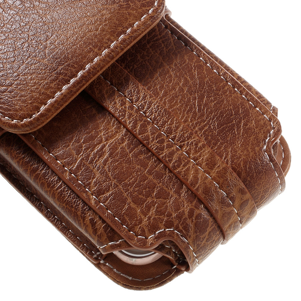 Outdoor Camping Hiking Waist Pouch Bag for iPhone 7 6s, Size: 150x80x15mm - Brown