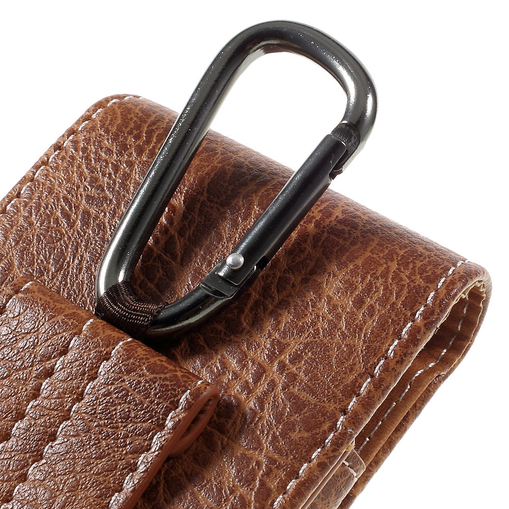 Outdoor Camping Hiking Waist Pouch Bag for iPhone 7 6s, Size: 150x80x15mm - Brown