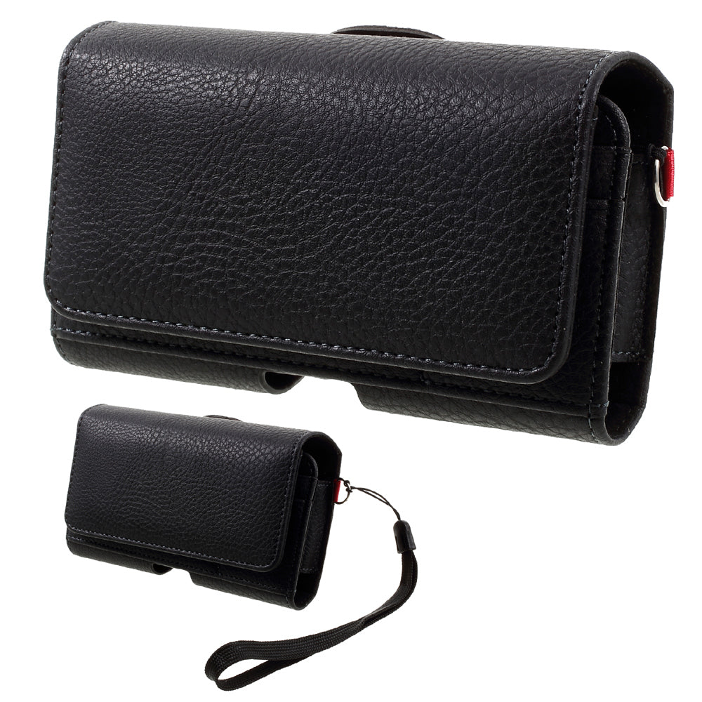 Litchi Texture PU Leather Pouch Case Holster with Belt Clip for iPhone 8 7 /Samsung Galaxy S4, Size: 140 x 80 x 30mm