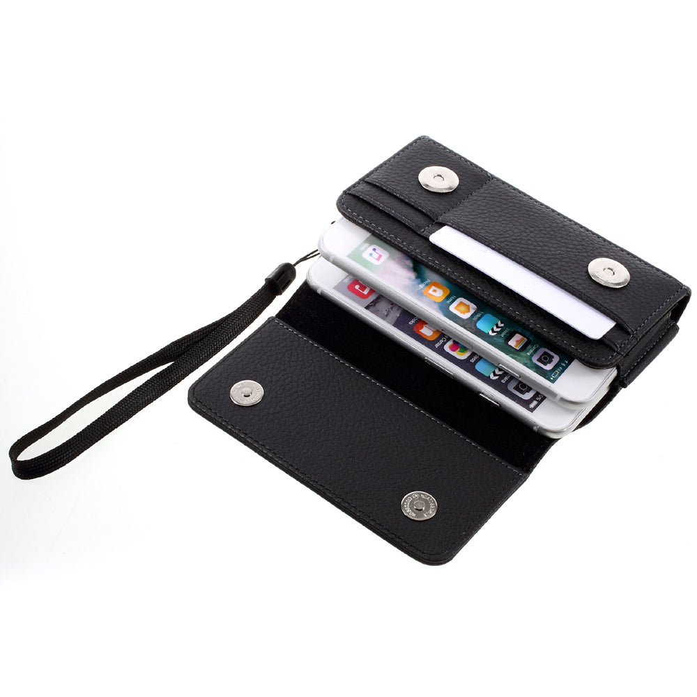 Litchi Texture PU Leather Pouch Case Holster with Belt Clip for iPhone 8 7 /Samsung Galaxy S4, Size: 140 x 80 x 30mm