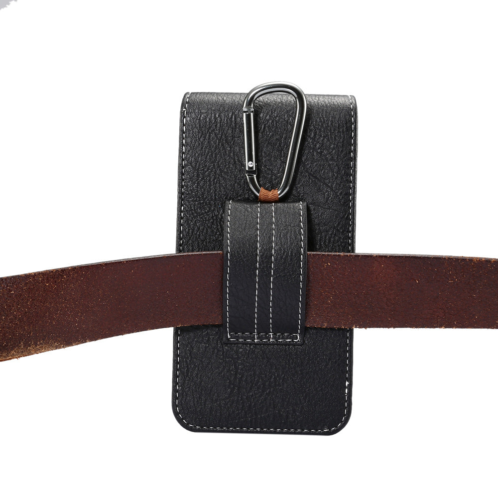 Elephant Texture Leather Pouch Case Holster for iPhone SE 5s 5 Etc, Size: 135 x 73 x 15mm - Black