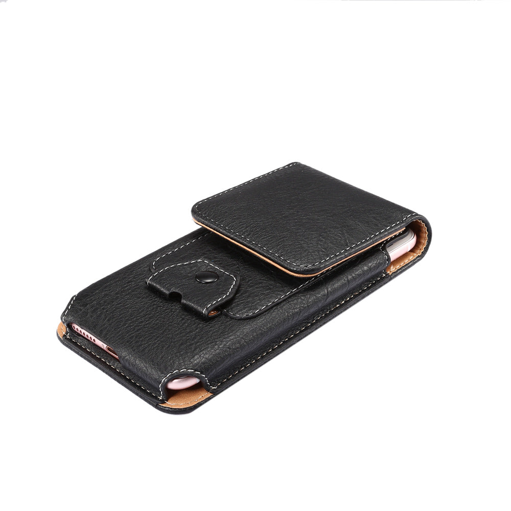 Elephant Texture Leather Pouch Case Holster for iPhone SE 5s 5 Etc, Size: 135 x 73 x 15mm - Black