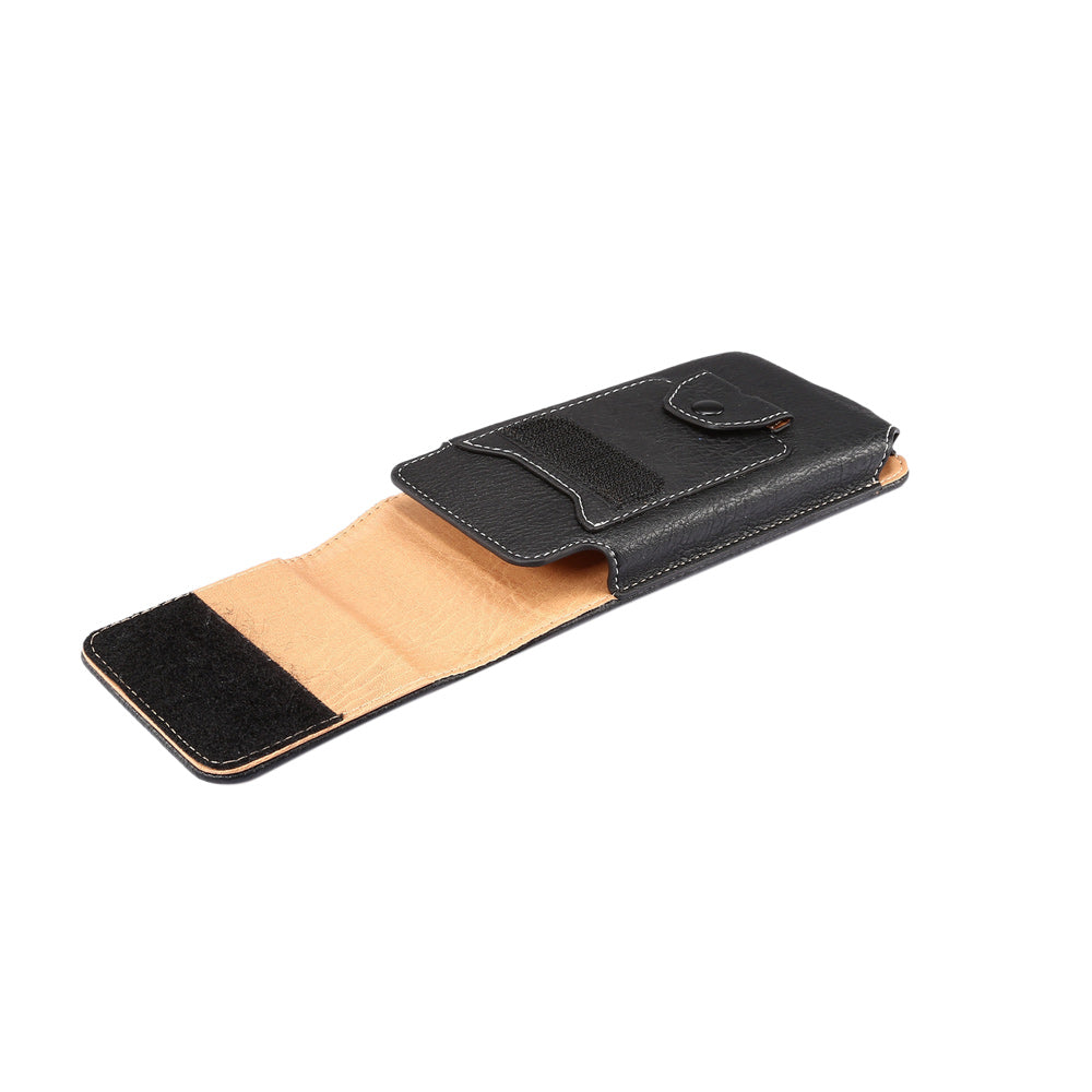 Elephant Texture Leather Pouch Case Holster for iPhone SE 5s 5 Etc, Size: 135 x 73 x 15mm - Black