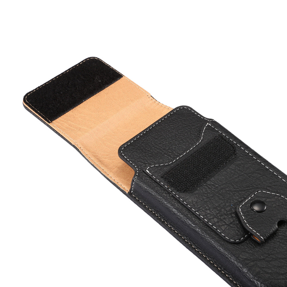 Elephant Texture Leather Pouch Case Holster for iPhone SE 5s 5 Etc, Size: 135 x 73 x 15mm - Black