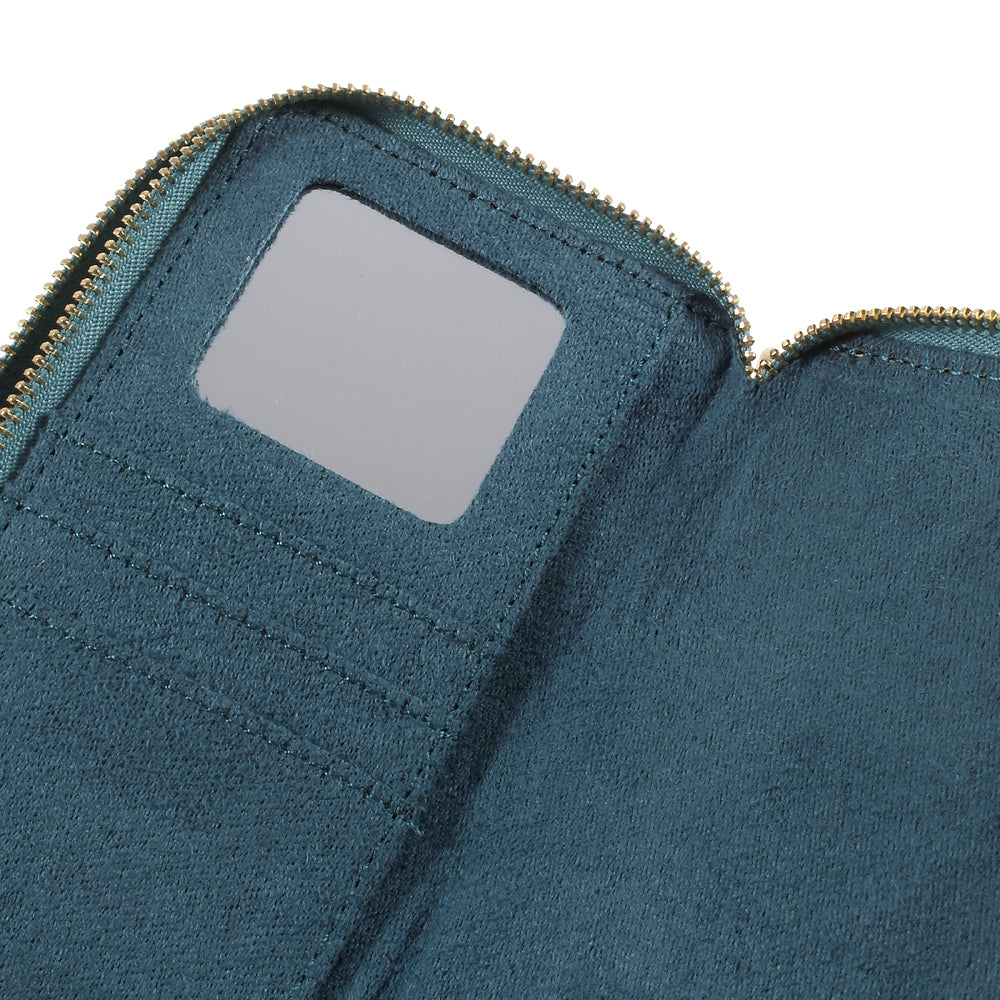 Universal Zipper Wallet Leather Phone Accessory Shell with Strap for iPhone 6 /6s /7 4.7 inch - Smooth Surface / Dark Green