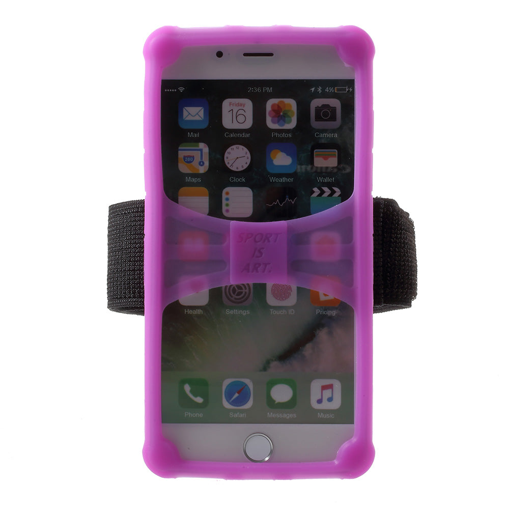 4.0-4.2inch Noctilucent Sports Armband Shell for iPhone 5 / 5c / 5s etc - Purple