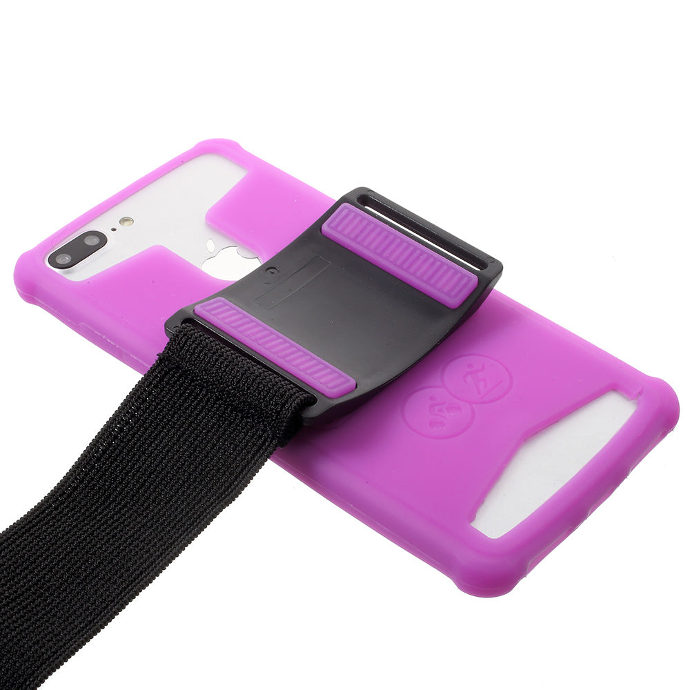 4.0-4.2inch Noctilucent Sports Armband Shell for iPhone 5 / 5c / 5s etc - Purple