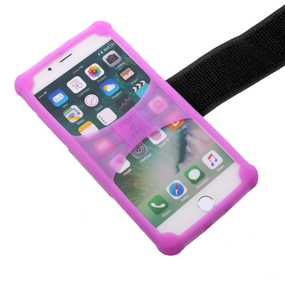 4.0-4.2inch Noctilucent Sports Armband Shell for iPhone 5 / 5c / 5s etc - Purple