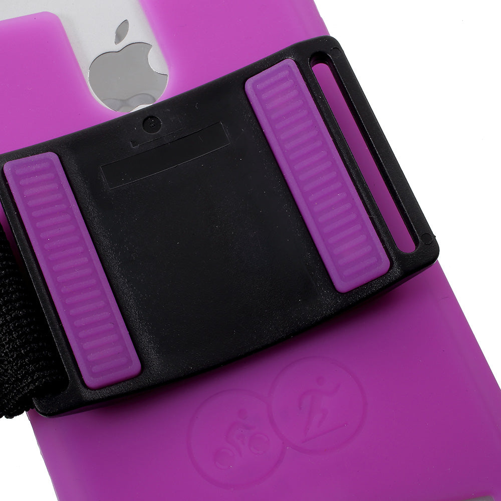 4.0-4.2inch Noctilucent Sports Armband Shell for iPhone 5 / 5c / 5s etc - Purple