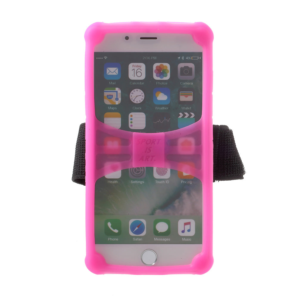 4.0-4.2inch Noctilucent Sports Armband Case for iPhone 5 / 5c / 5s etc - Rose