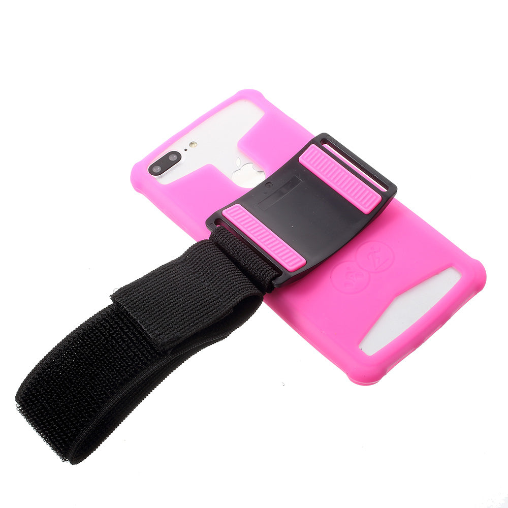 4.0-4.2inch Noctilucent Sports Armband Case for iPhone 5 / 5c / 5s etc - Rose