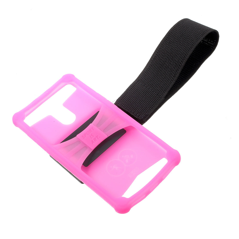 4.0-4.2inch Noctilucent Sports Armband Case for iPhone 5 / 5c / 5s etc - Rose