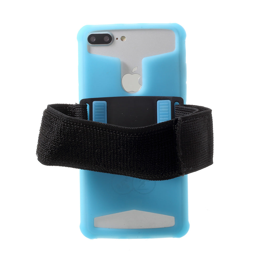 4.0-4.2inch Noctilucent Sports Jogging Gym Armband Shell for iPhone 5 / 5c / 5s etc - Blue