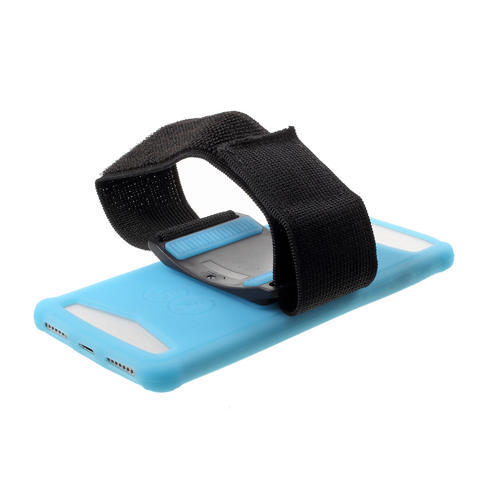 4.0-4.2inch Noctilucent Sports Jogging Gym Armband Shell for iPhone 5 / 5c / 5s etc - Blue