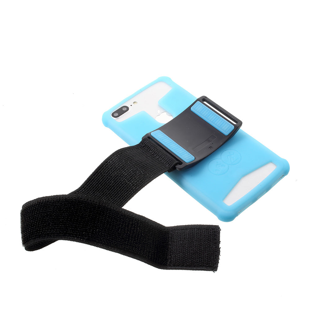 4.0-4.2inch Noctilucent Sports Jogging Gym Armband Shell for iPhone 5 / 5c / 5s etc - Blue