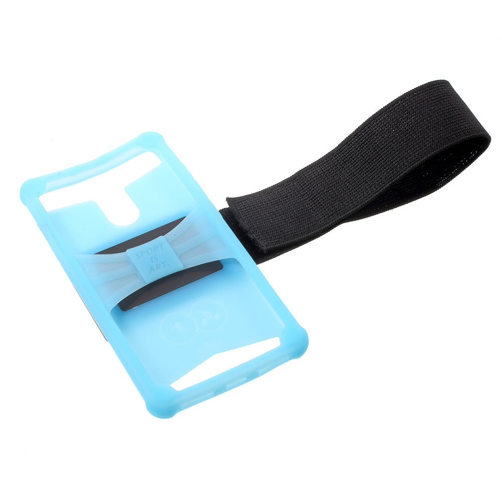 4.0-4.2inch Noctilucent Sports Jogging Gym Armband Shell for iPhone 5 / 5c / 5s etc - Blue