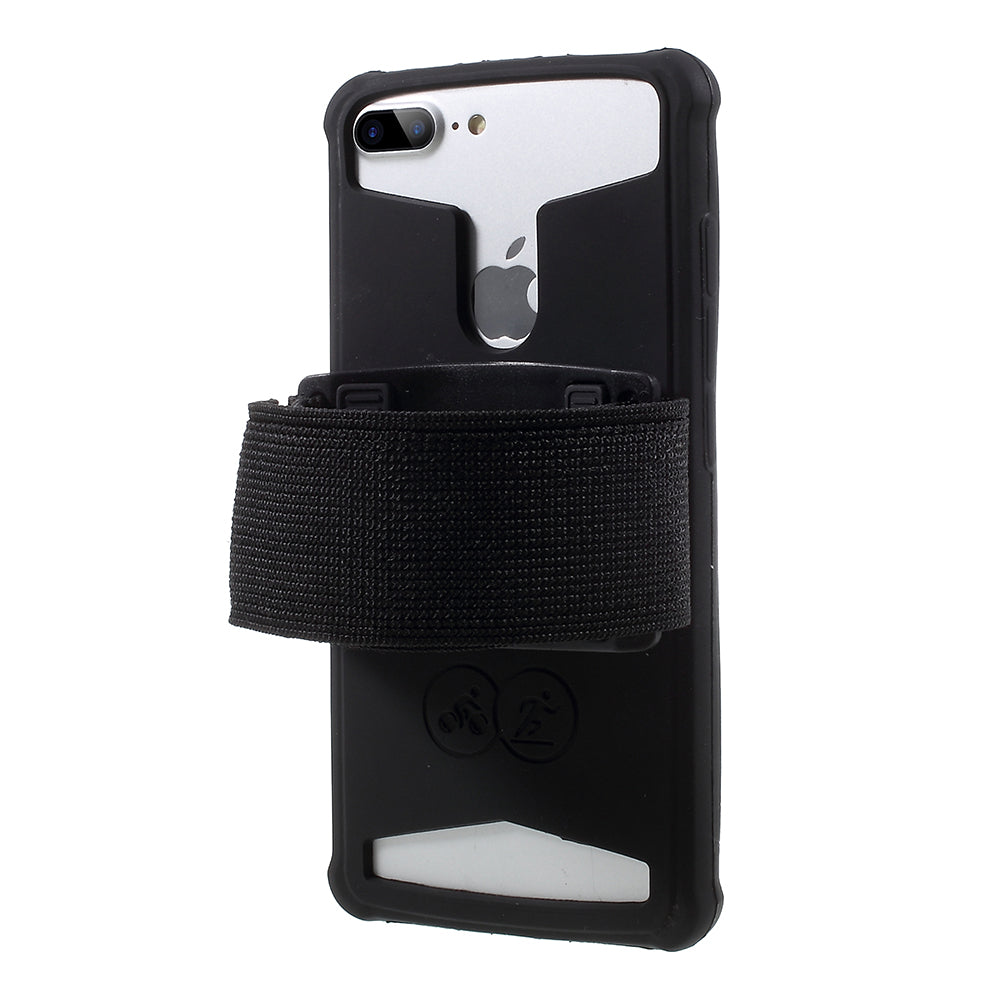 Universal Silicone Sports Armband Case for iPhone SE/5s/5, 4.0 - 4.2 inch Smartphones - Black