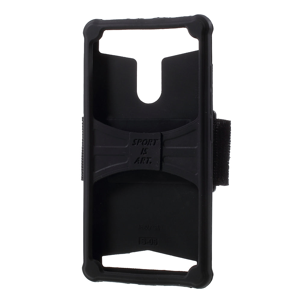 Universal Silicone Sports Armband Case for iPhone SE/5s/5, 4.0 - 4.2 inch Smartphones - Black