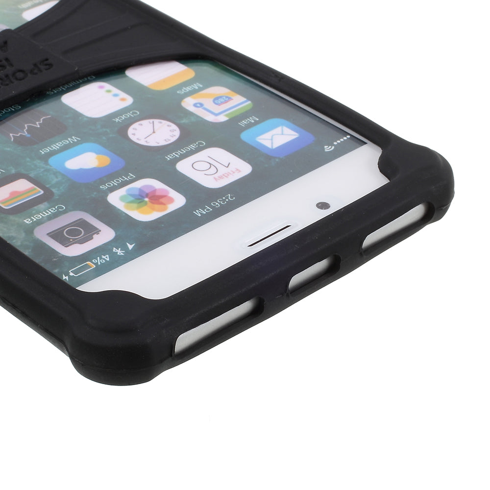 Universal Silicone Sports Armband Case for iPhone SE/5s/5, 4.0 - 4.2 inch Smartphones - Black