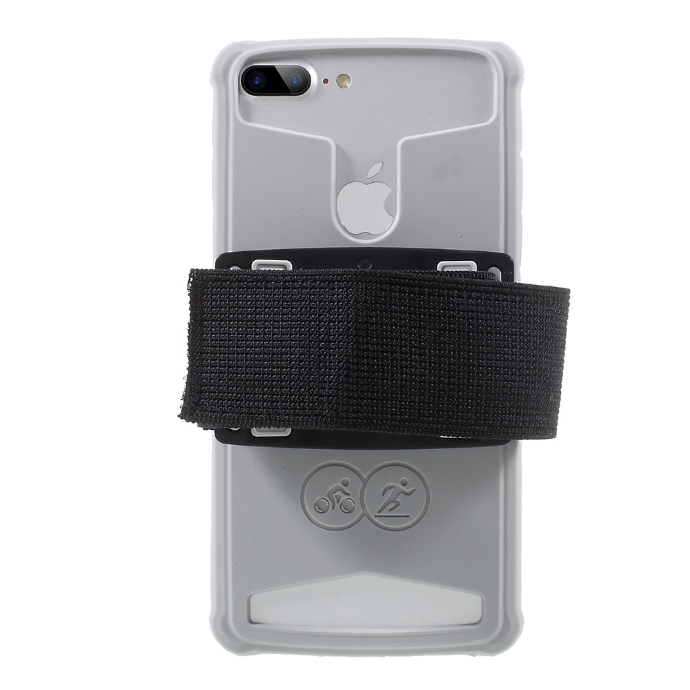 Universal Silicone Sports Armband Cover for iPhone SE/5s/5, 4.0 - 4.2 inch Smartphones - Grey