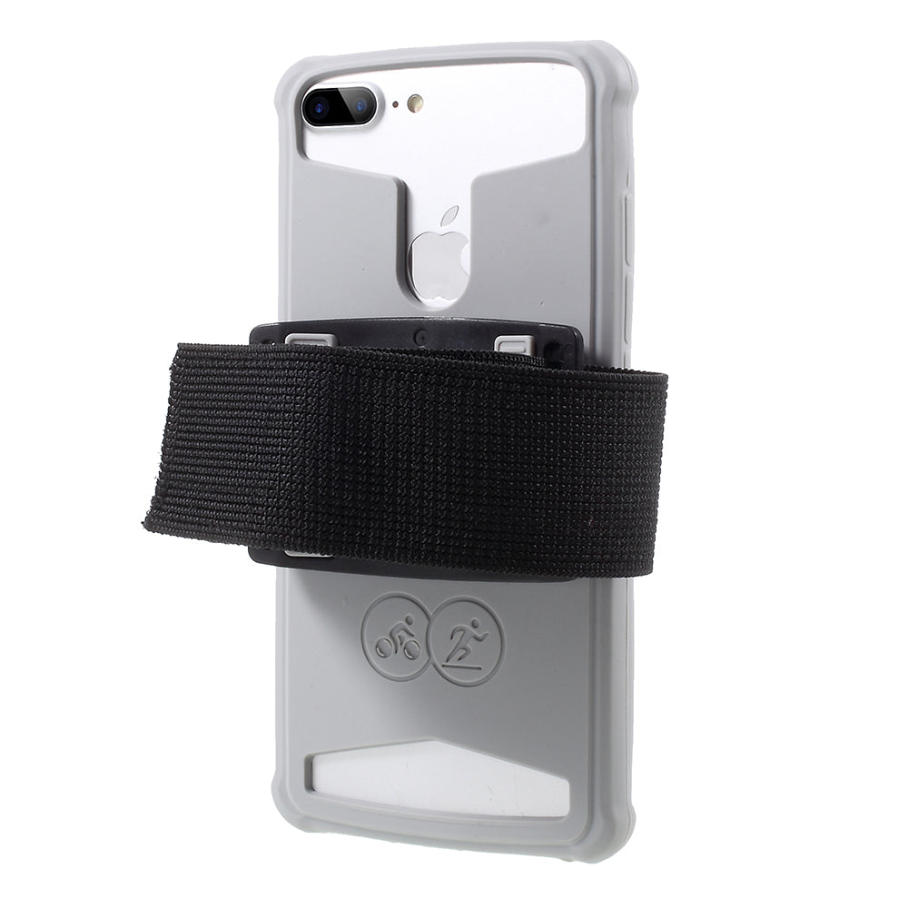 Universal Silicone Sports Armband Cover for iPhone SE/5s/5, 4.0 - 4.2 inch Smartphones - Grey