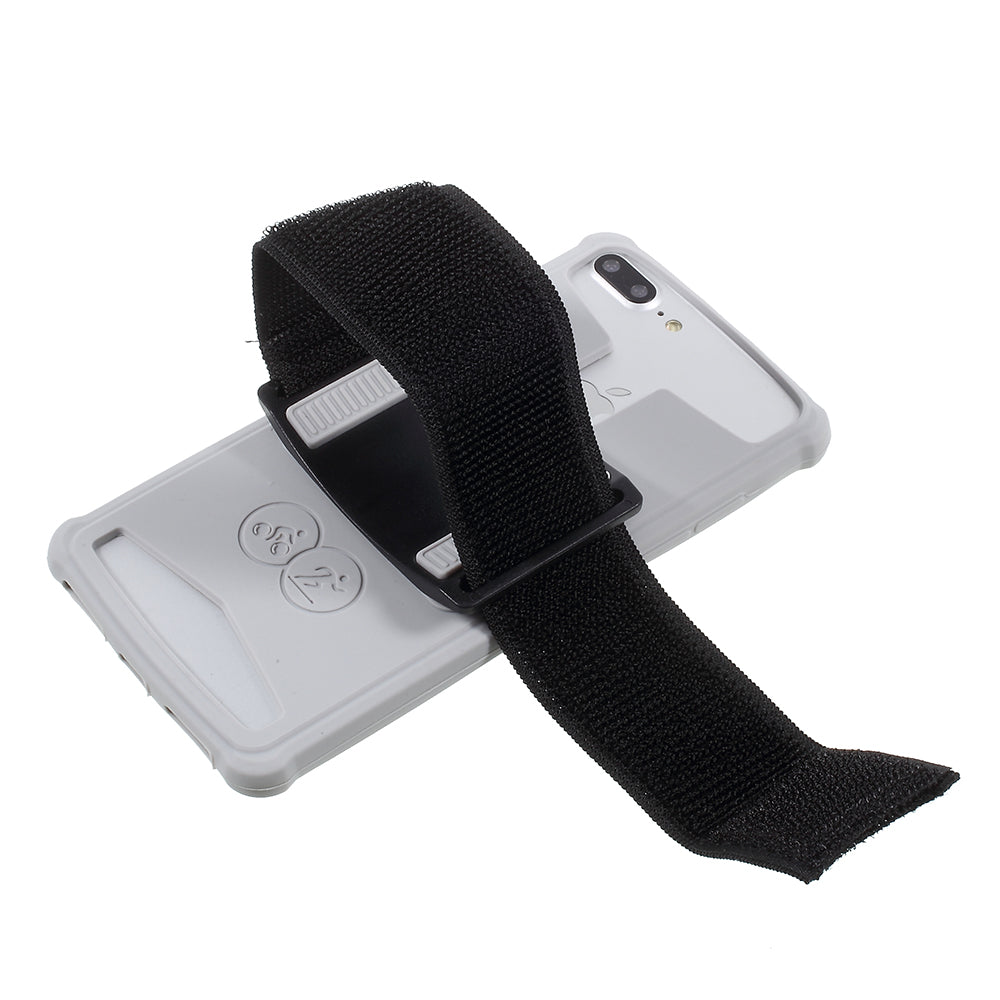 Universal Silicone Sports Armband Cover for iPhone SE/5s/5, 4.0 - 4.2 inch Smartphones - Grey