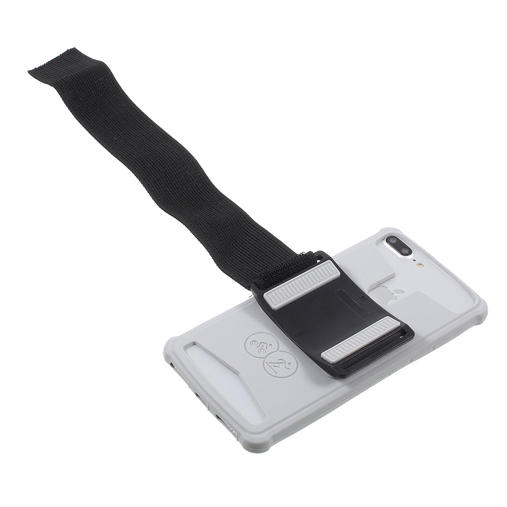 Universal Silicone Sports Armband Cover for iPhone SE/5s/5, 4.0 - 4.2 inch Smartphones - Grey