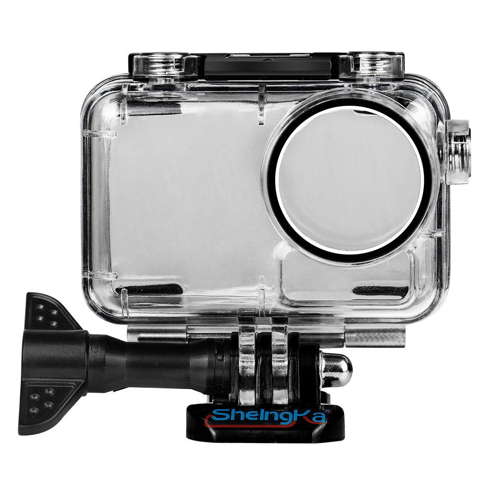 Uniqkart FLW306 Waterproof Case Housing Case Diving Protective Housing Shell 40 Meter for DJI Osmo Action Camera - Black