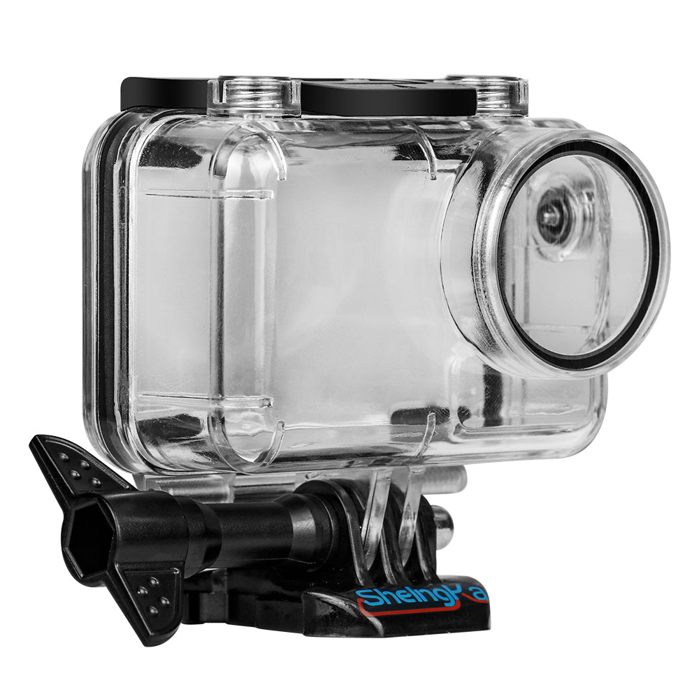 Uniqkart FLW306 Waterproof Case Housing Case Diving Protective Housing Shell 40 Meter for DJI Osmo Action Camera - Black