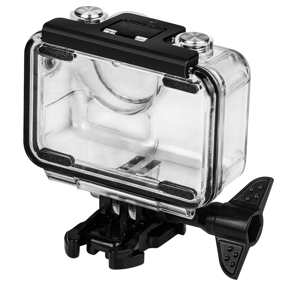 Uniqkart FLW306 Waterproof Case Housing Case Diving Protective Housing Shell 40 Meter for DJI Osmo Action Camera - Black