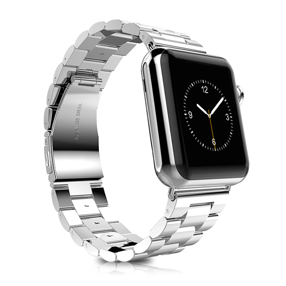 XINCUCO Stainless Steel Watch Band for Apple Watch Series 8 45mm / Ultra 49mm / 7 45mm / Series / 6 SE / SE (2022) / 5 / 4 44mm / Series 3 / 2 / 1 42mm with Axle Connectors