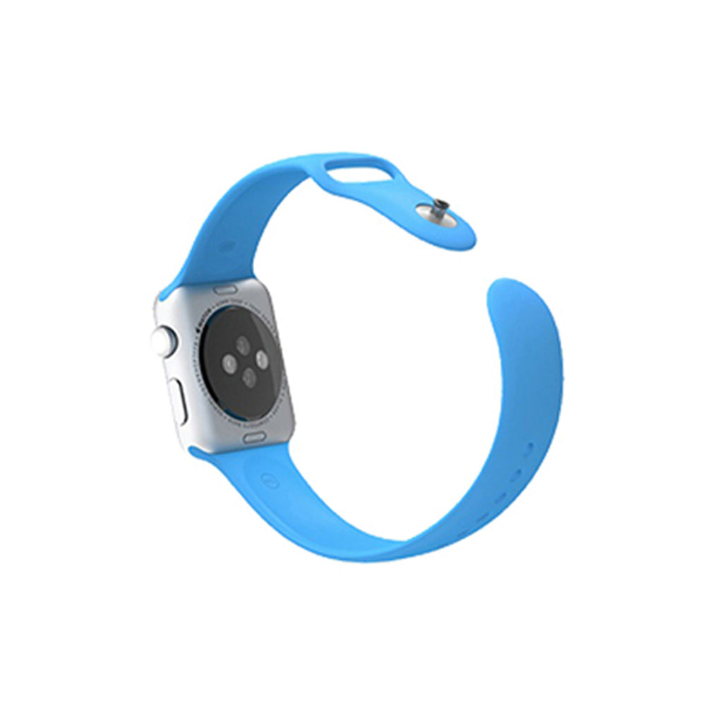 Uniqkart for Apple Watch Series 8 7 41mm / Series 6 SE / SE(2022) 5 4 40mm / Series 3 2 1 38mm Silicone Sport Wristband - Blue