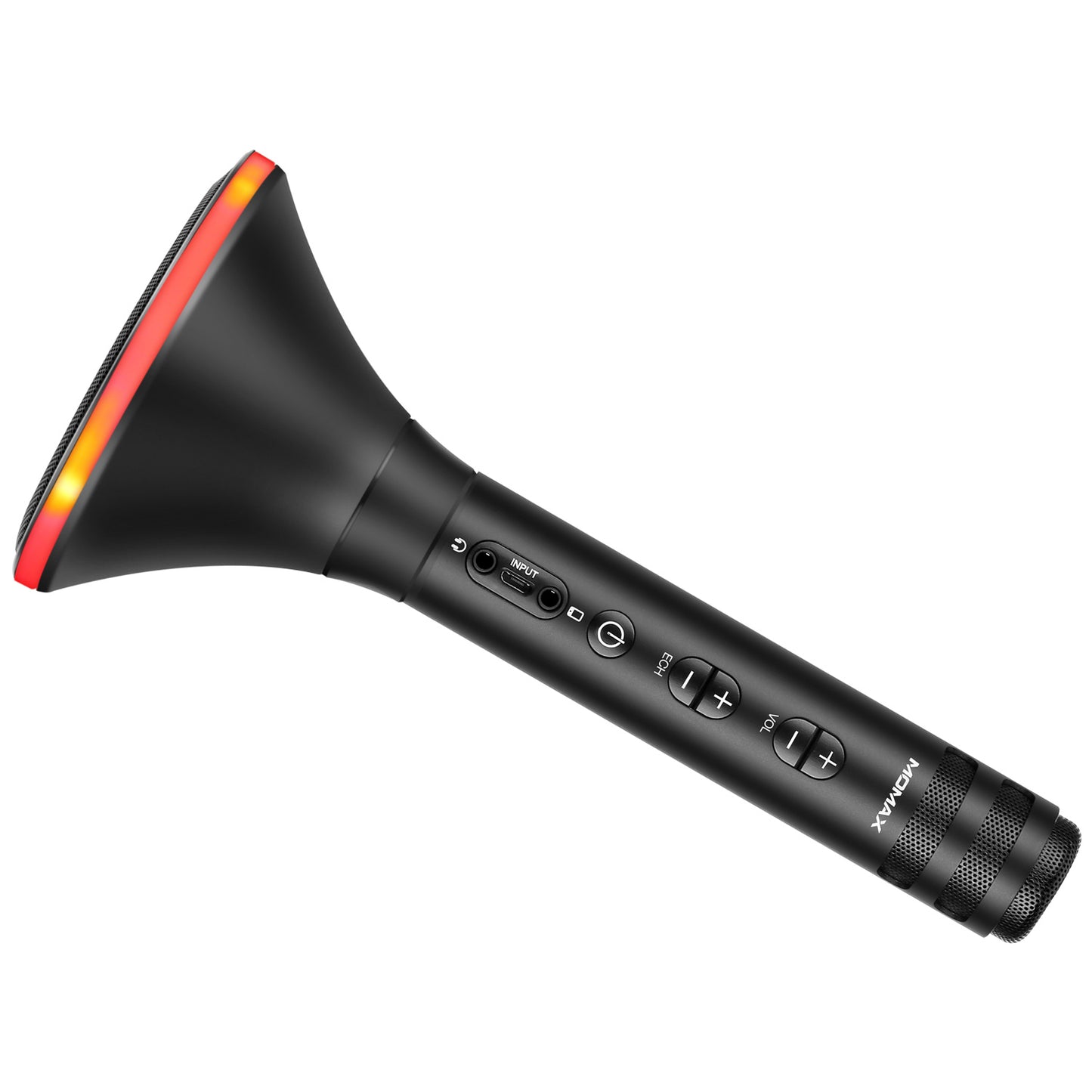 Uniqkart K-MIC PRO Wireless Karaoke Microphone Kit with Mobile Phone Holder - Black