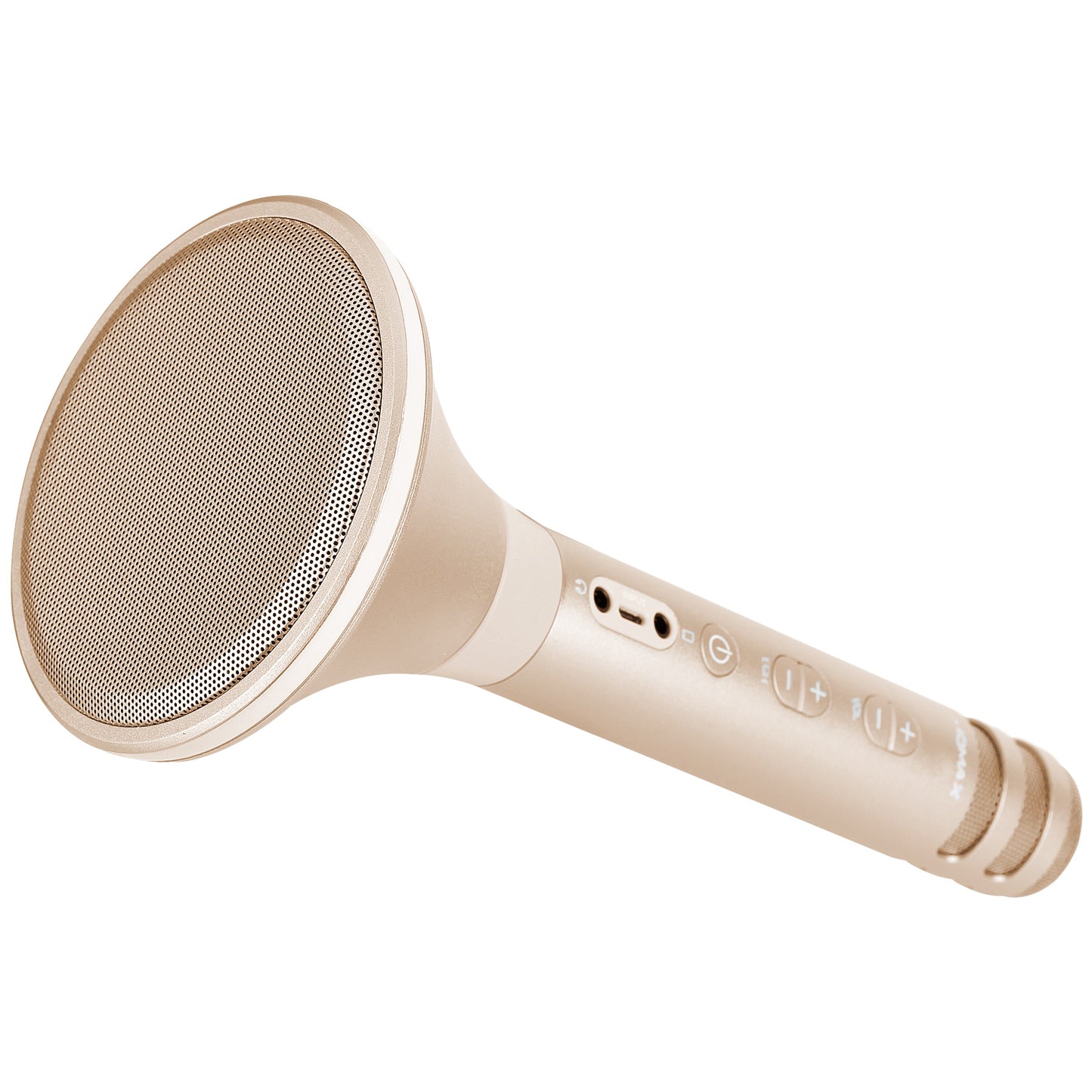 Uniqkart K-MIC PRO Wireless Microphone Karaoke Portable Bluetooth Microphone Singing Machine - Gold Color