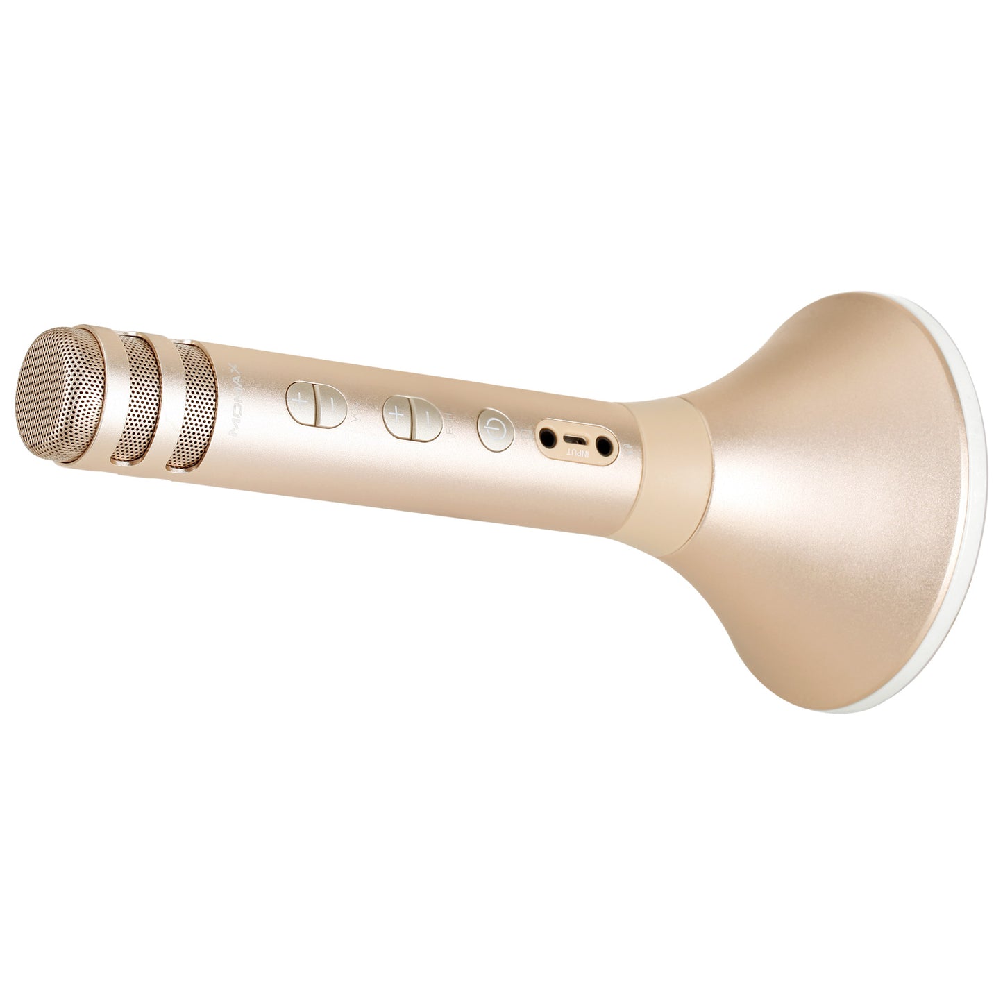 Uniqkart K-MIC PRO Wireless Microphone Karaoke Portable Bluetooth Microphone Singing Machine - Gold Color