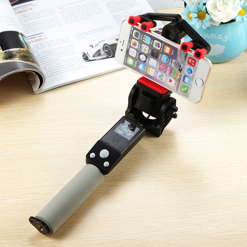 Portable Bluetooth Control Electric 360 Degree Rotation Extendable Phone Selfie Stick - Black