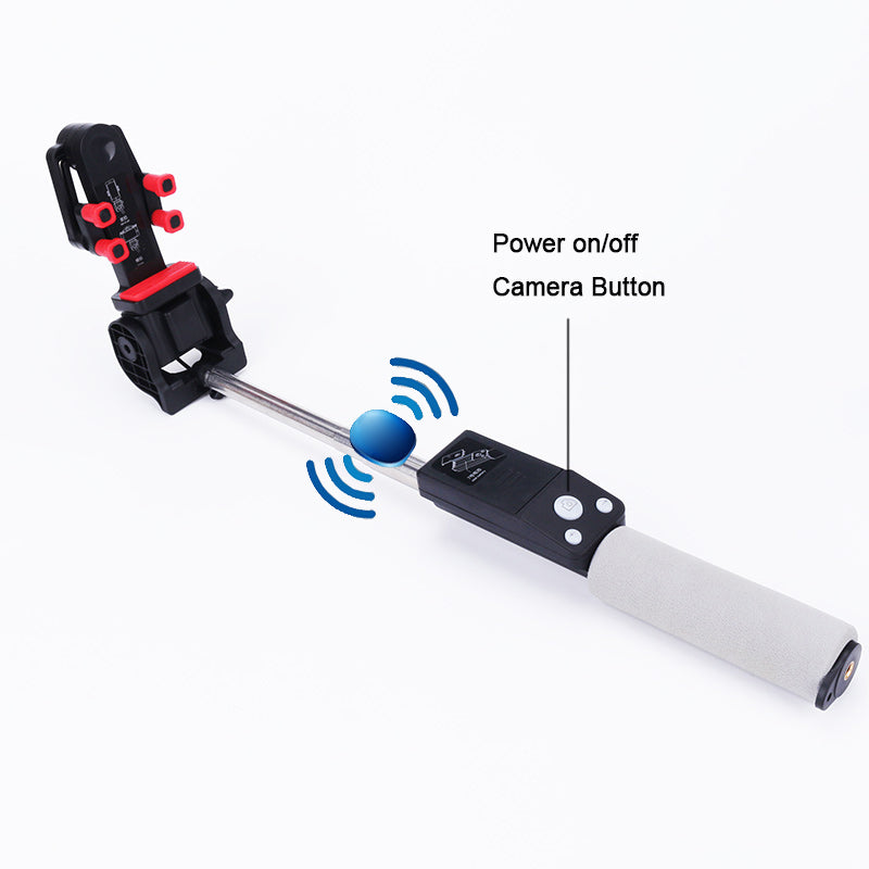 Portable Bluetooth Control Electric 360 Degree Rotation Extendable Phone Selfie Stick - Black