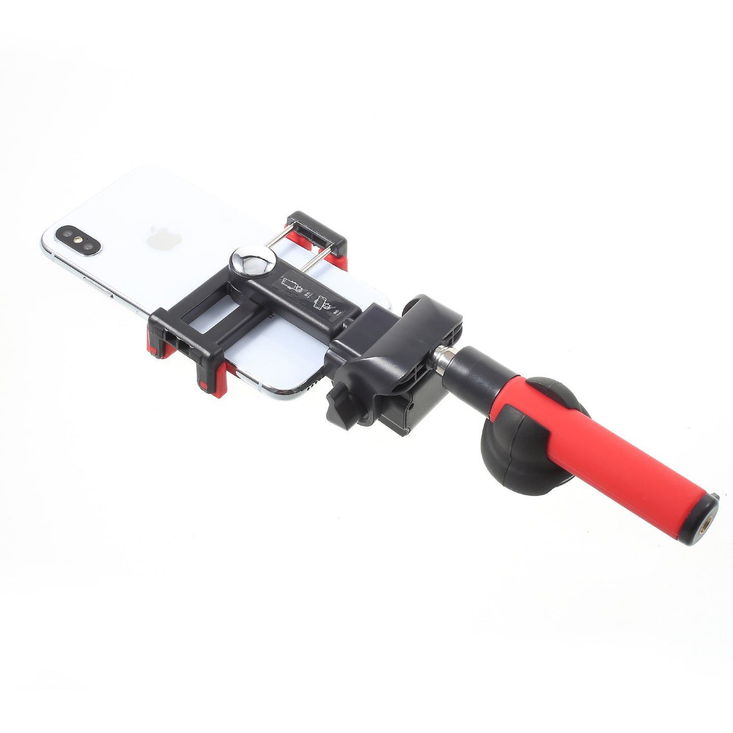 Smart Wireless Bluetooth 360 Degree Rotation Electric Extendable Selfie Stick - Red