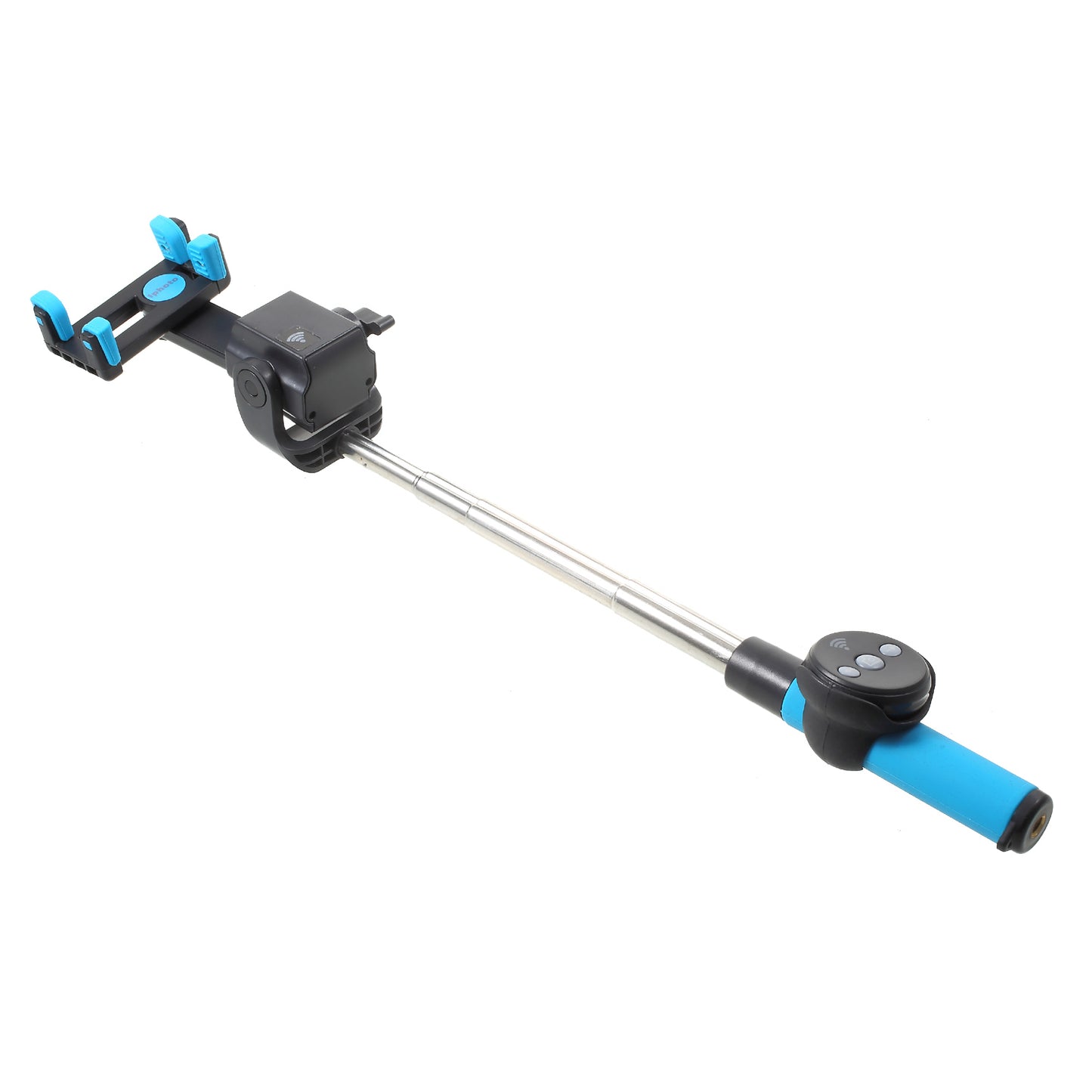 Mini Wireless Bluetooth 360 Degree Rotation Electric Selfie Stick Handheld Monopod - Blue