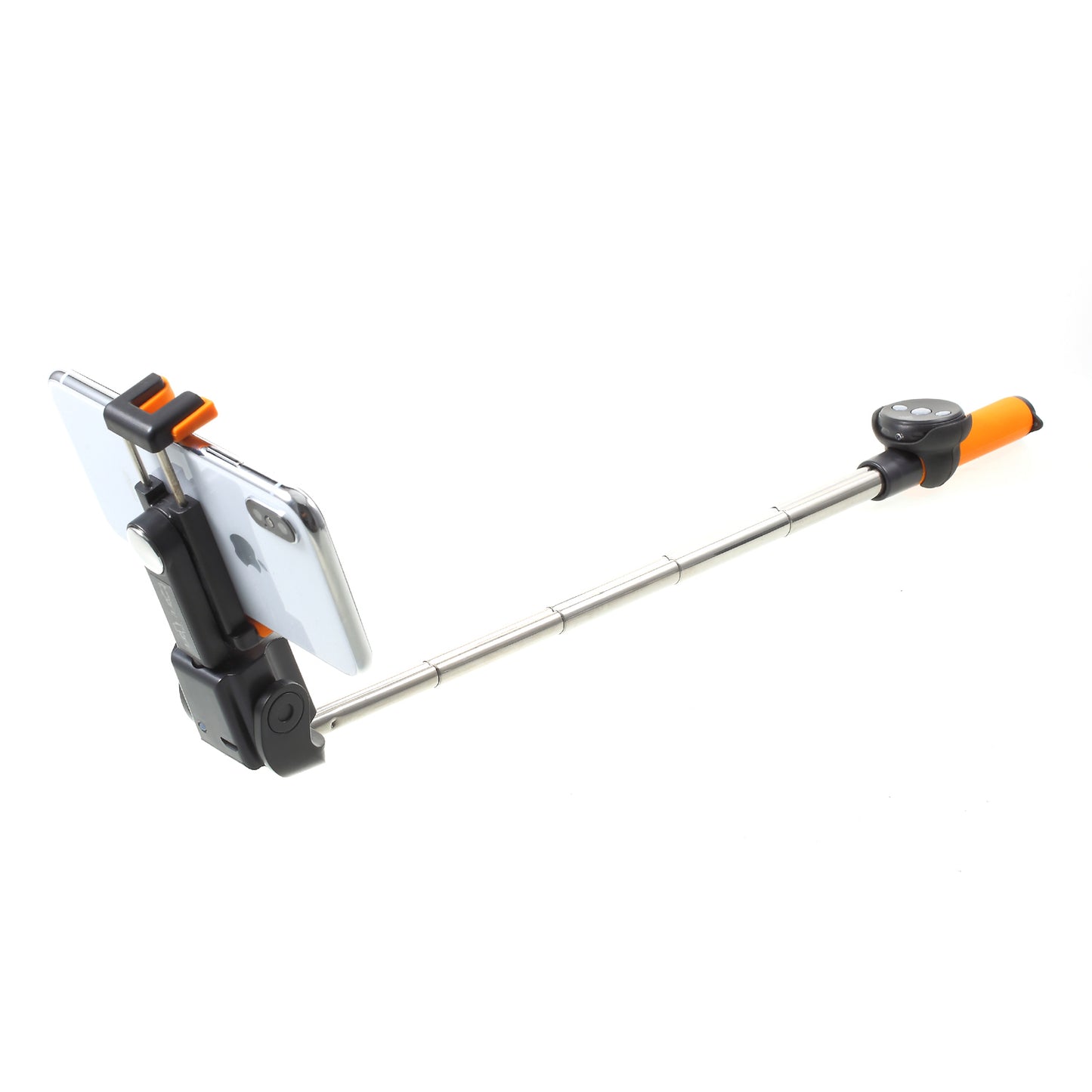 Portable Smart Bluetooth Electric Selfie Stick Monopod 360 Degree Rotation - Orange