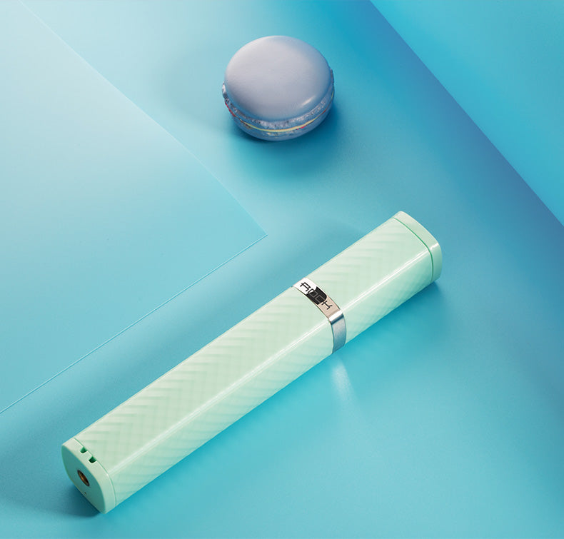 ROCK Portable and Extendable Mini Lipstick Wired Selfie Stick - Cyan